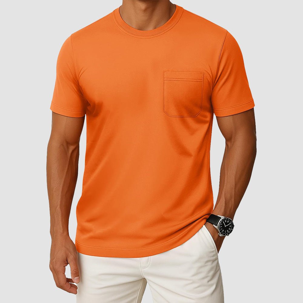 Men's Pocket T-Shirt UPF 50+ Lightweight Summer Crewneck