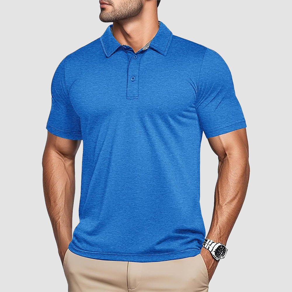 Men's Quick-Dry Performance Polo Golf Shirt