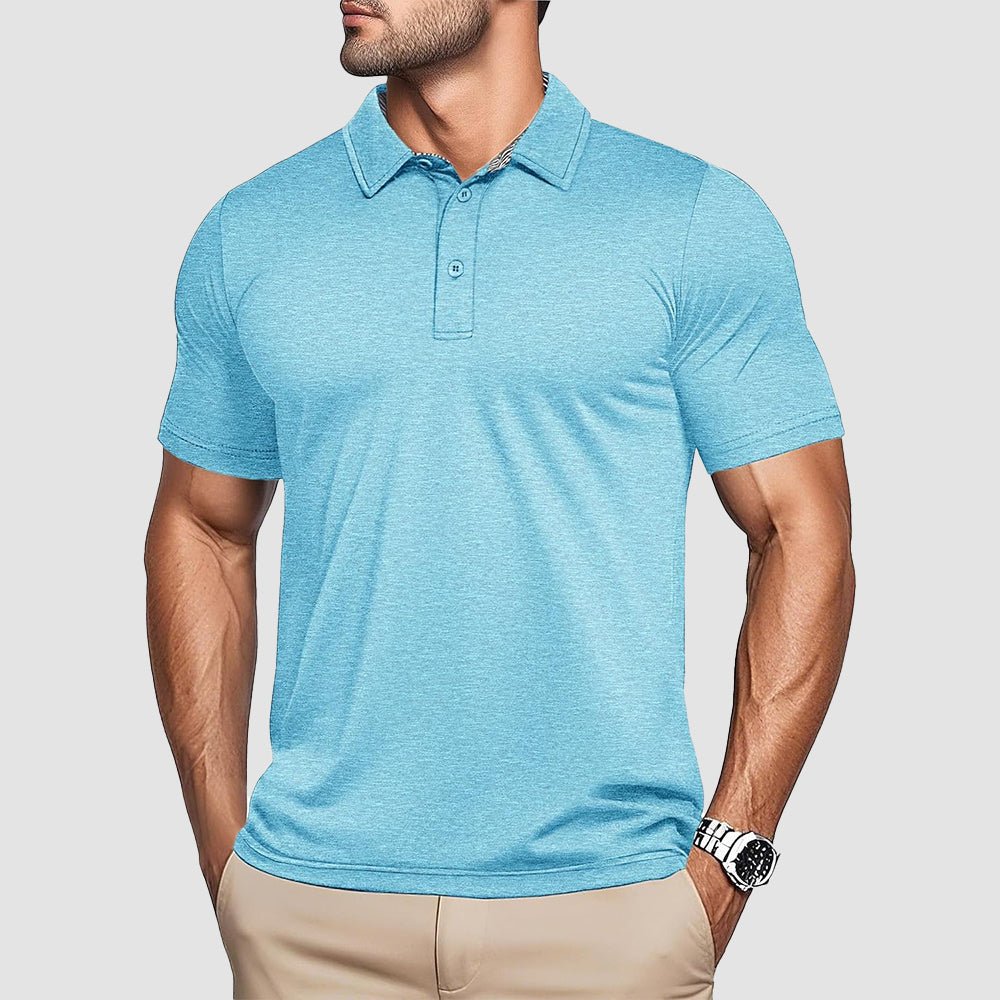 Men's Quick-Dry Performance Polo Golf Shirt