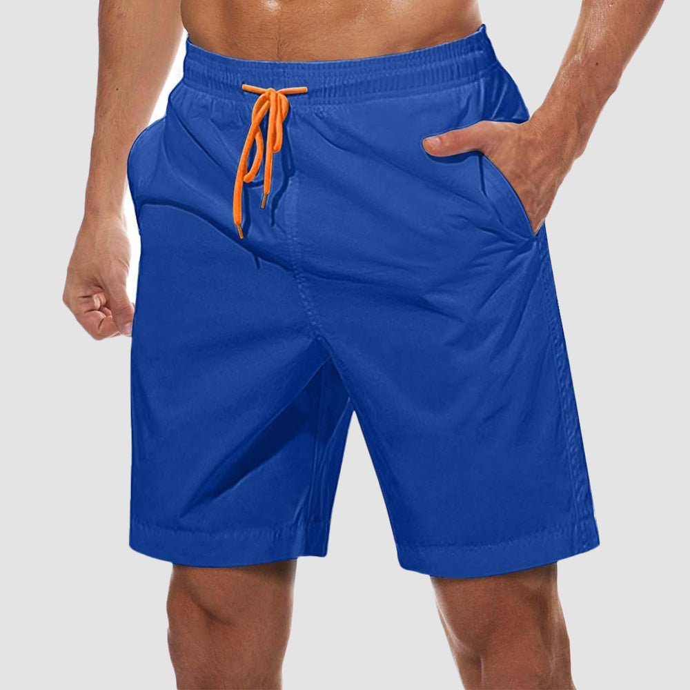 Men's Quick Dry Swim Trunks - Mesh Lining, Multi-Pocket Shorts