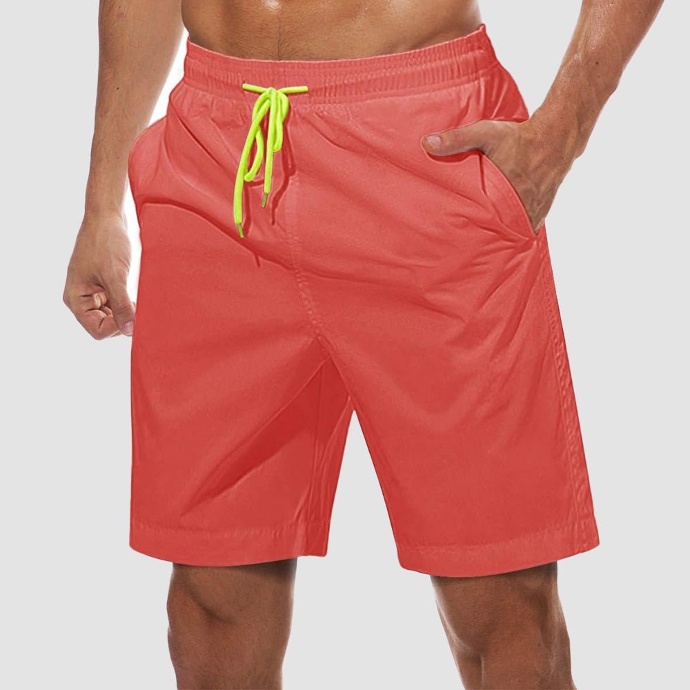 Men's Quick Dry Swim Trunks - Mesh Lining, Multi-Pocket Shorts