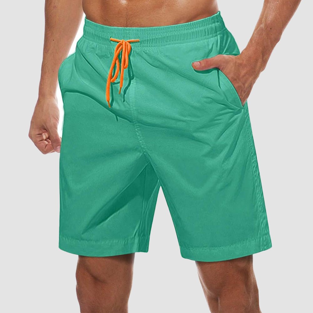 Men's Quick Dry Swim Trunks - Mesh Lining, Multi-Pocket Shorts