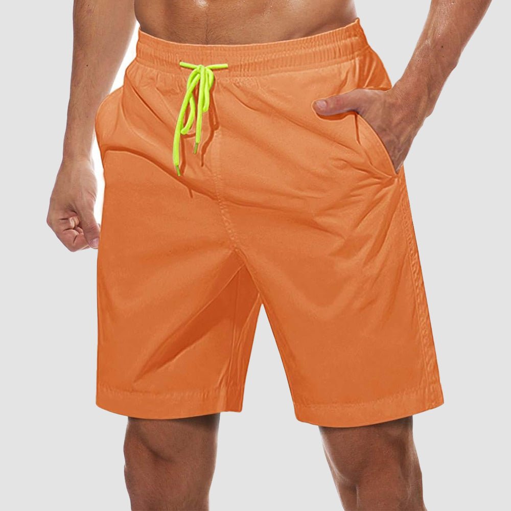 Men's Quick Dry Swim Trunks - Mesh Lining, Multi-Pocket Shorts