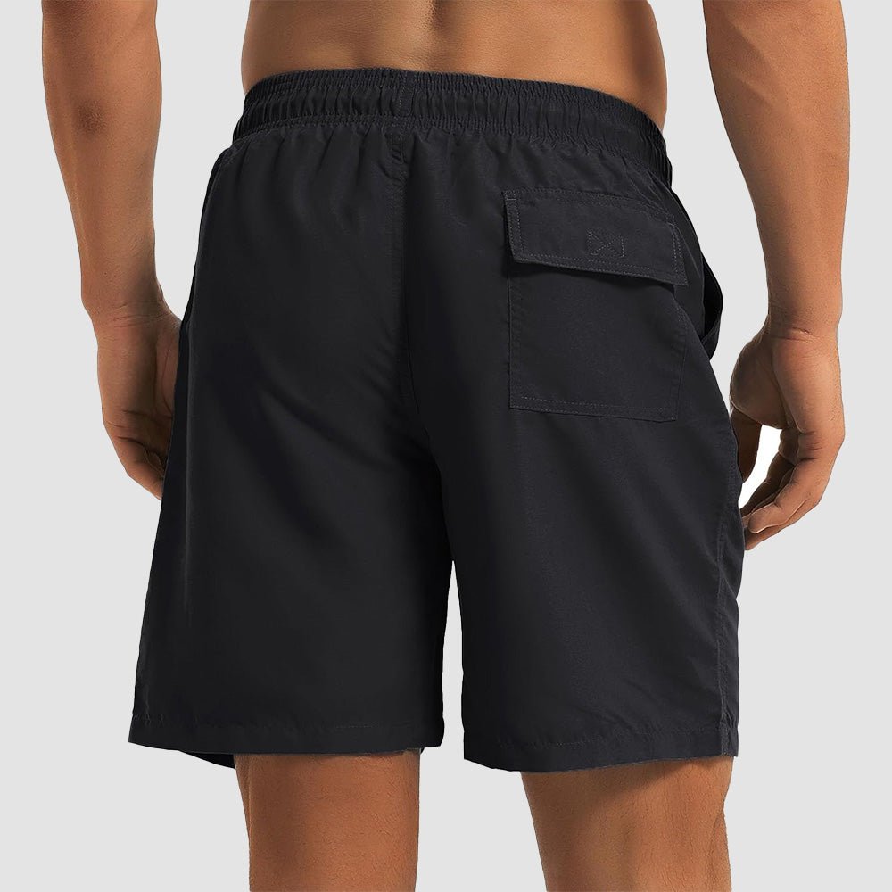 Men's Quick Dry Swim Trunks - Mesh Lining, Multi-Pocket Shorts