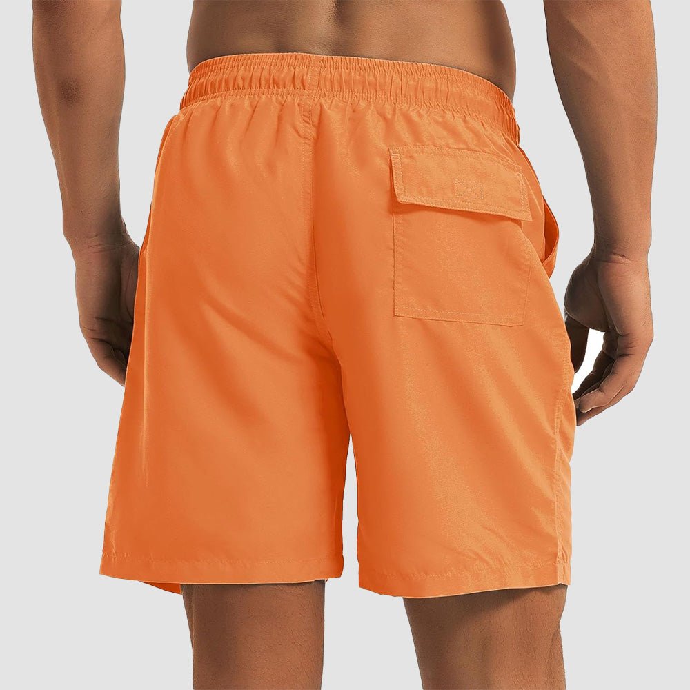 Men's Quick Dry Swim Trunks - Mesh Lining, Multi-Pocket Shorts