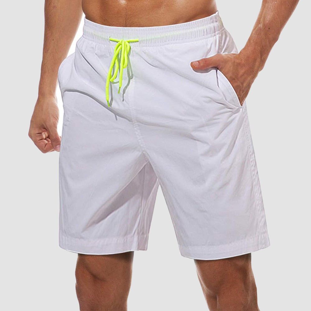 Men's Quick Dry Swim Trunks - Mesh Lining, Multi-Pocket Shorts