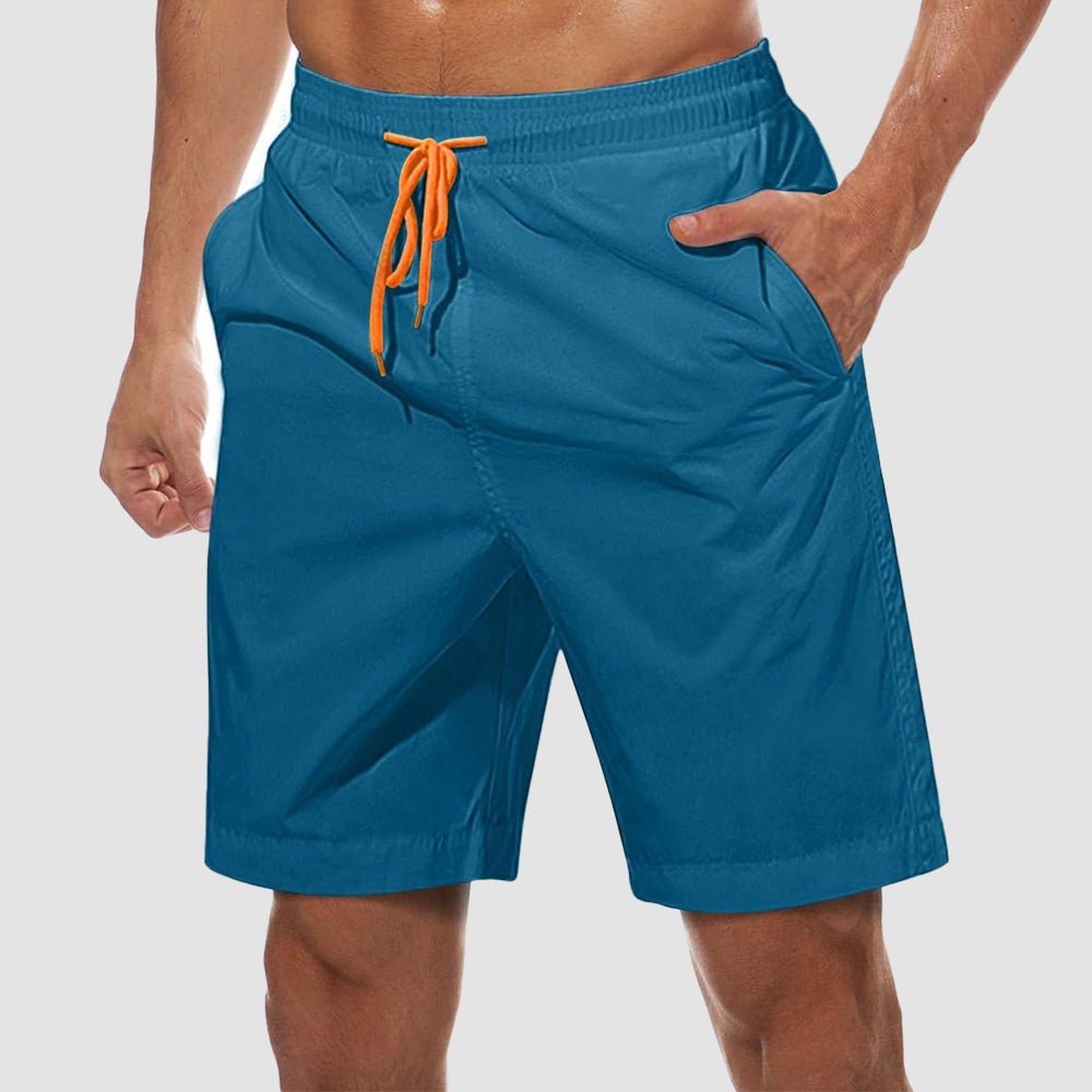 Men's Quick Dry Swim Trunks - Mesh Lining, Multi-Pocket Shorts