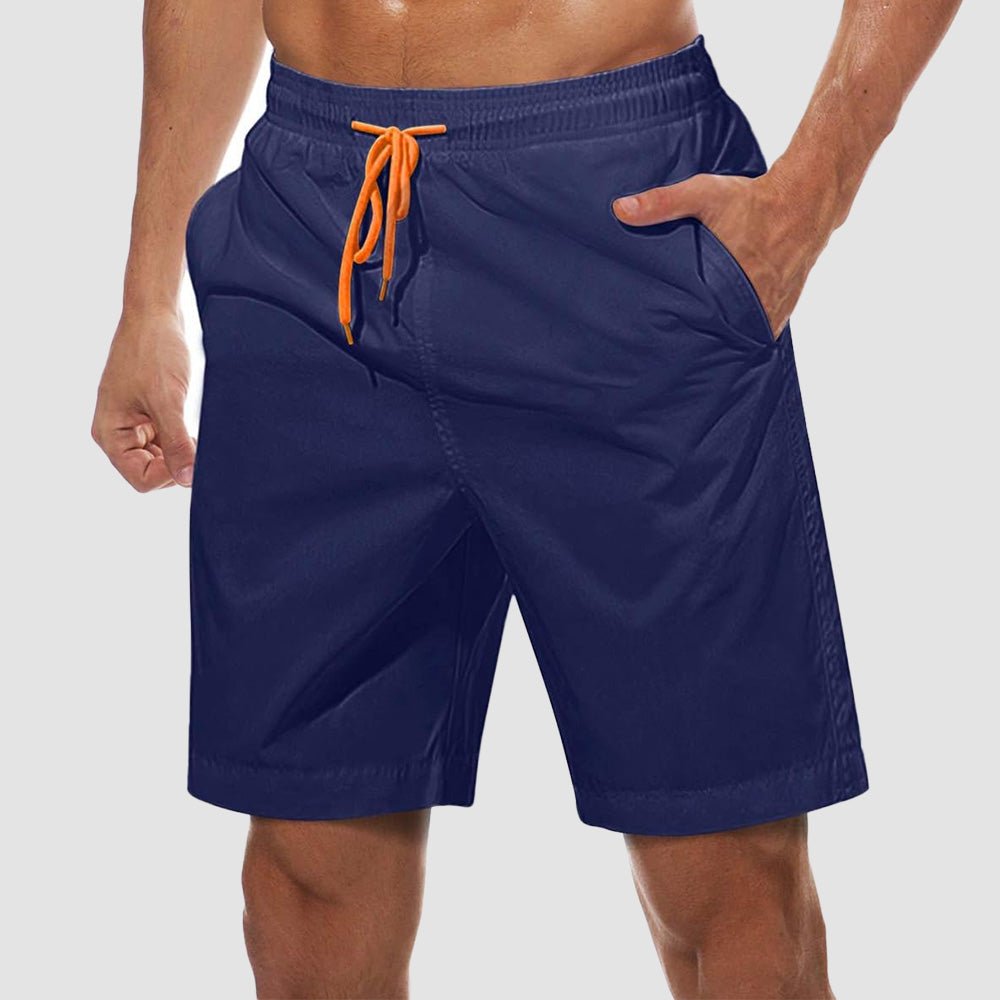 Men's Quick Dry Swim Trunks - Mesh Lining, Multi-Pocket Shorts