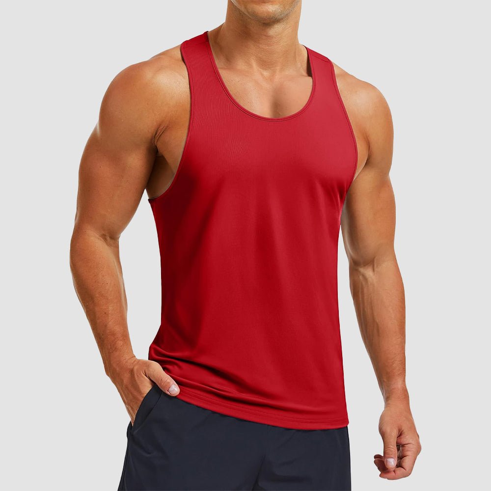 Men's Quick Dry UPF 80+ Athletic Y-Back Summer Tank