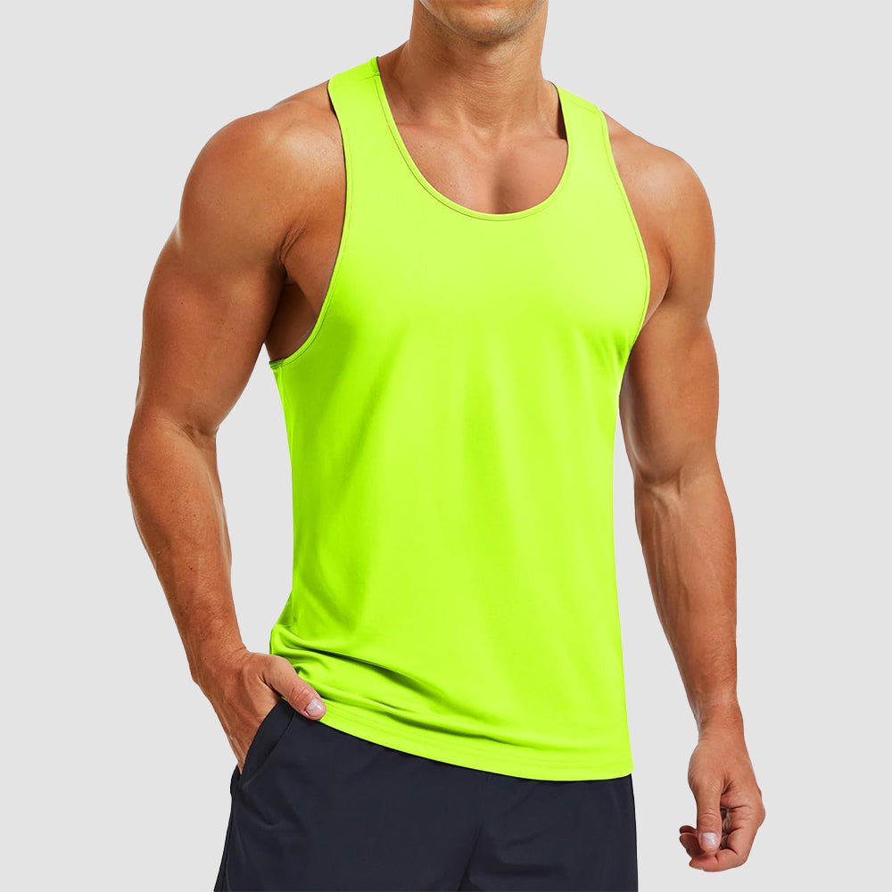 Men's Quick Dry UPF 80+ Athletic Y-Back Summer Tank