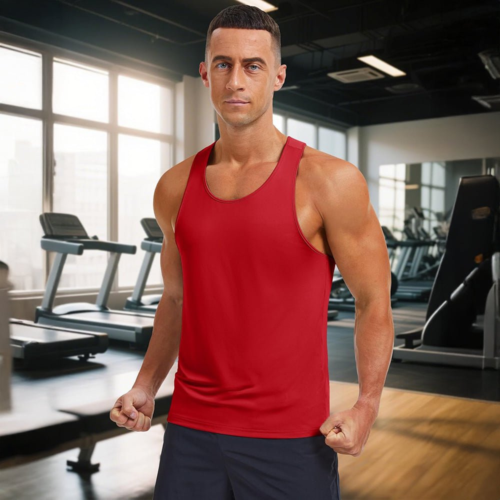 Men's Quick Dry UPF 80+ Athletic Y-Back Summer Tank