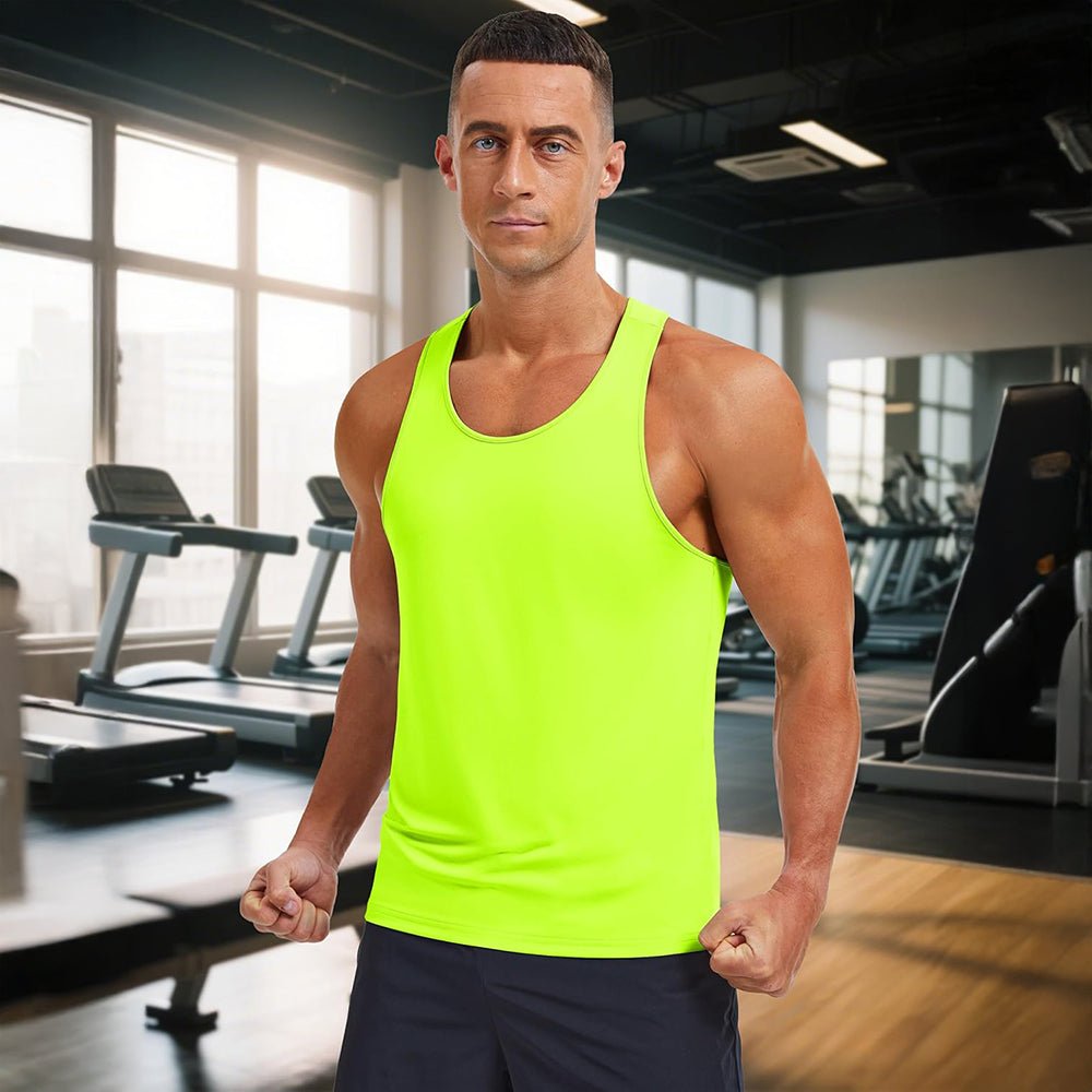 Men's Quick Dry UPF 80+ Athletic Y-Back Summer Tank