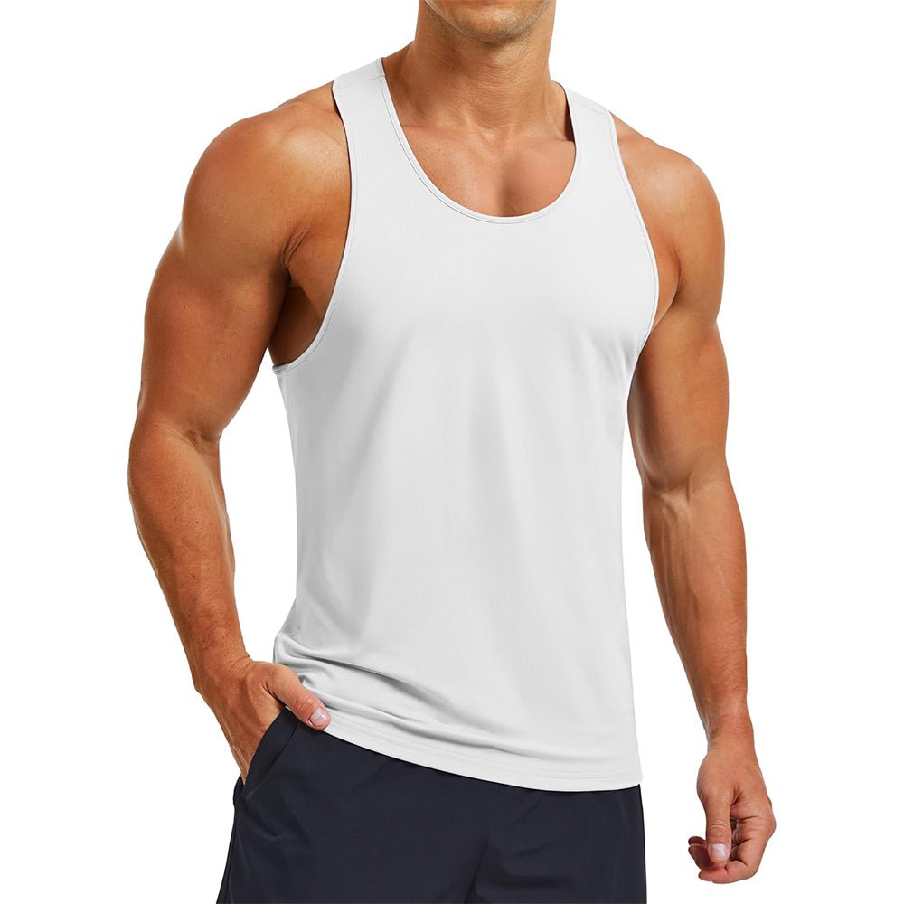 Men's Quick Dry UPF 80+ Athletic Y-Back Summer Tank