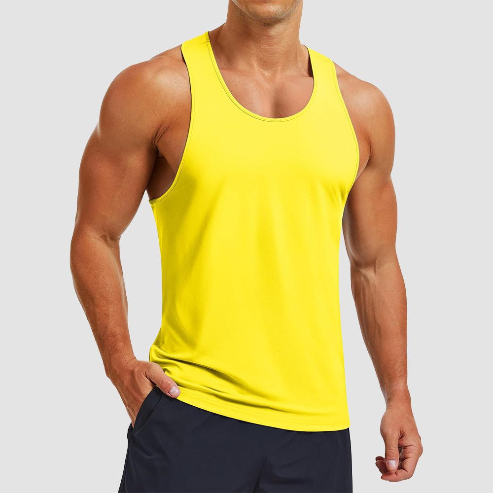 Men's Quick Dry UPF 80+ Athletic Y-Back Summer Tank