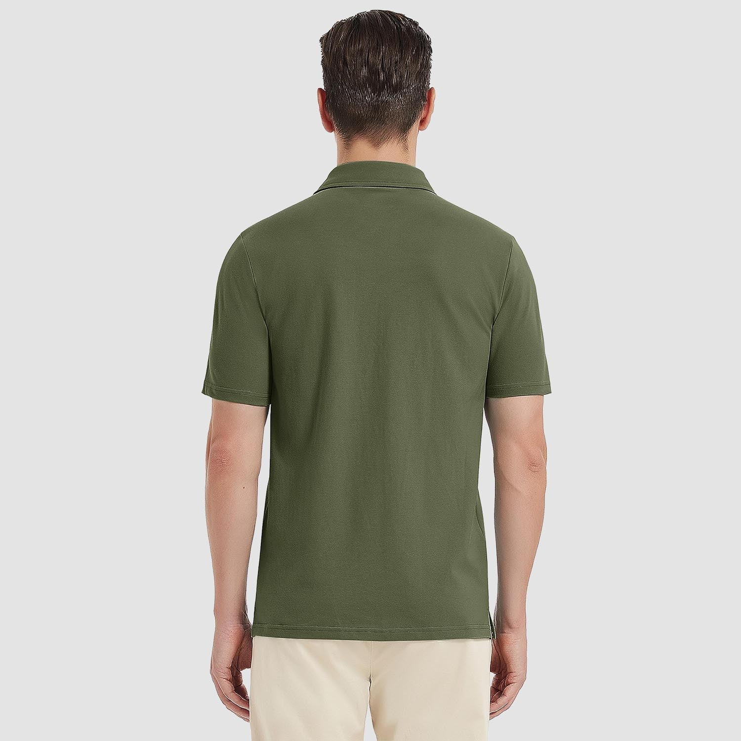 Men's Short Sleeve Polo Shirts Classic Golf Shirt