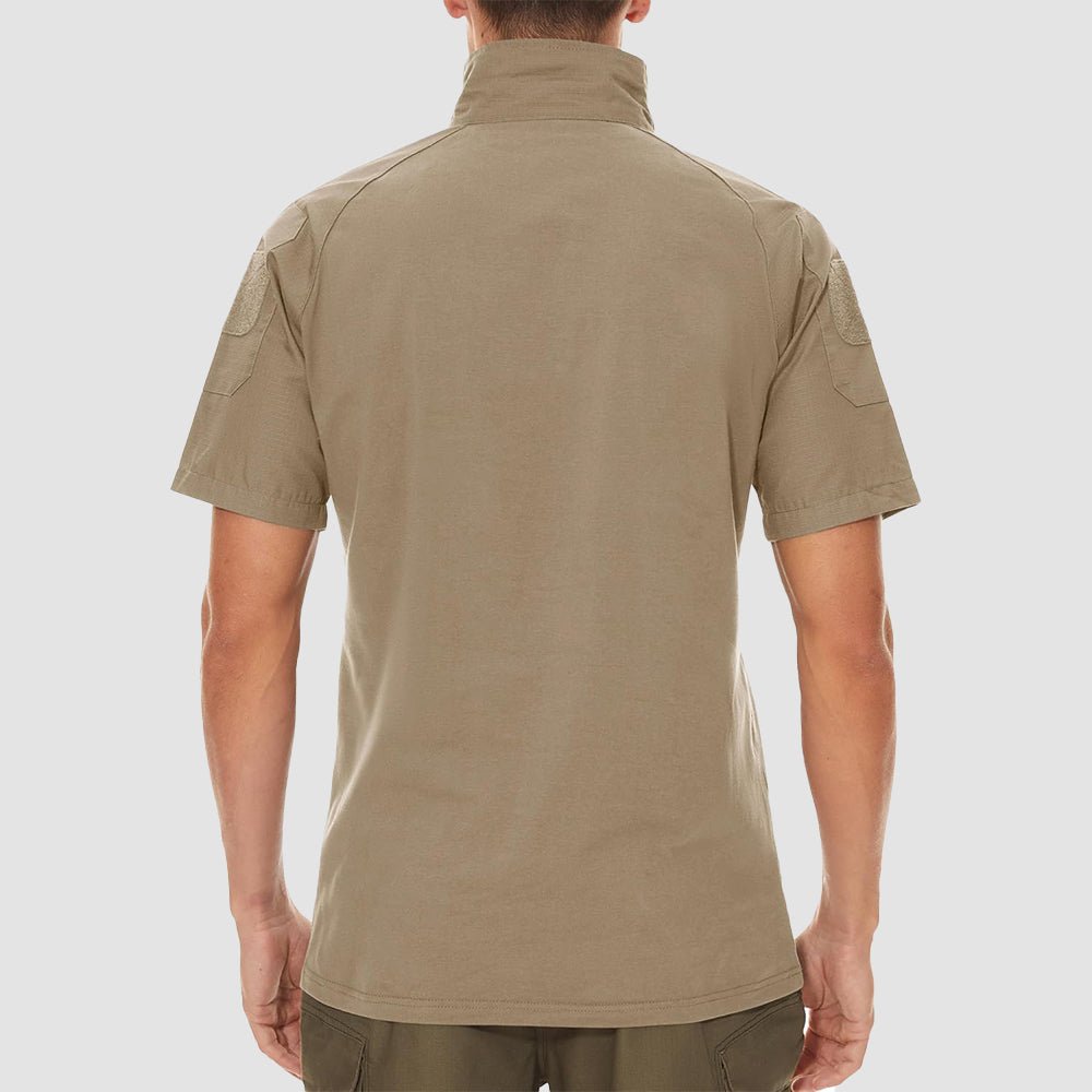 Men's Tactical 1/4 Zip Camo Shirts | Slim Fit