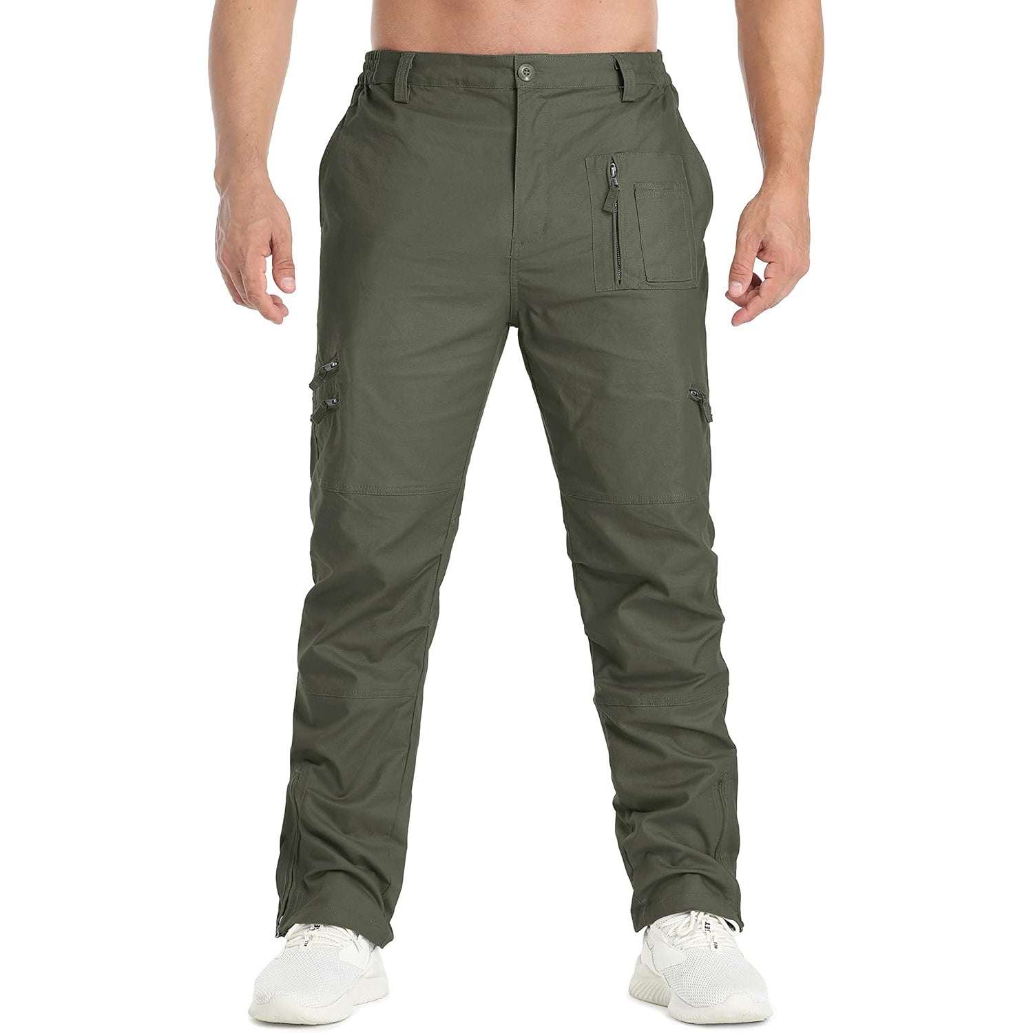 Men's Tactical Cargo Pants with 9 Pockets for Hiking