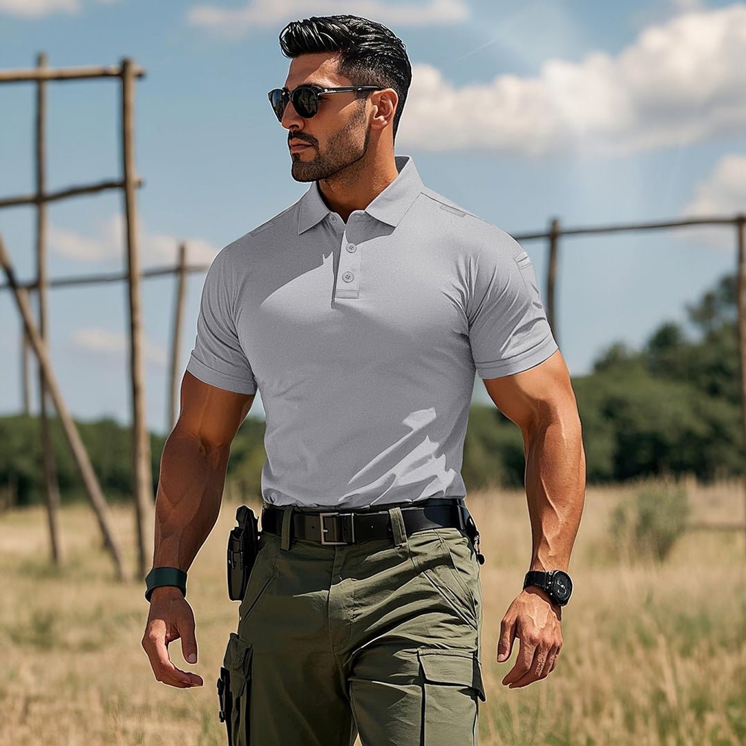 【New In】Men's Tactical Polo Shirt – UPF 50+ Quick Dry Performance