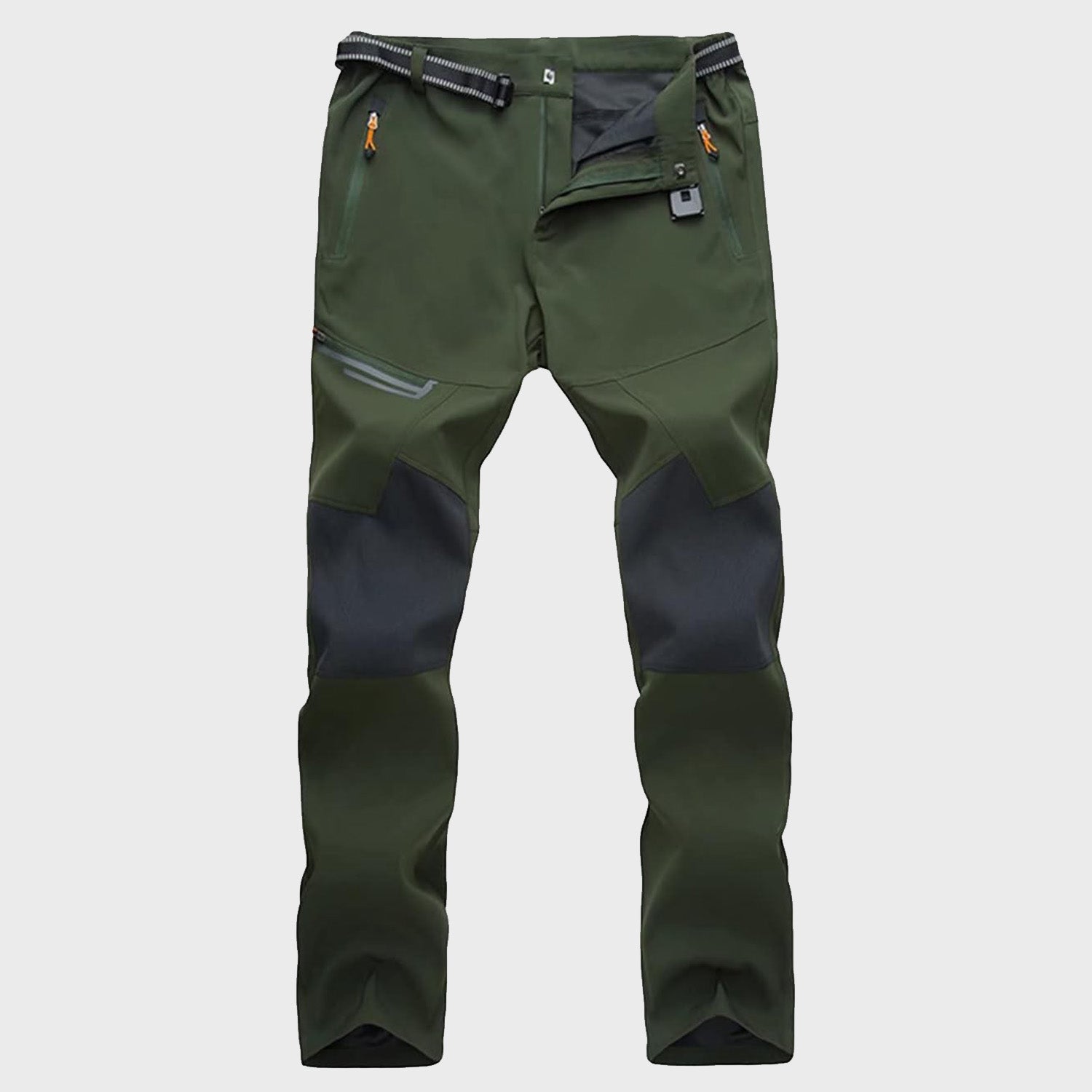 Men's Tactical Trekking Pants - Ripstop Hiking with Zipper Pockets