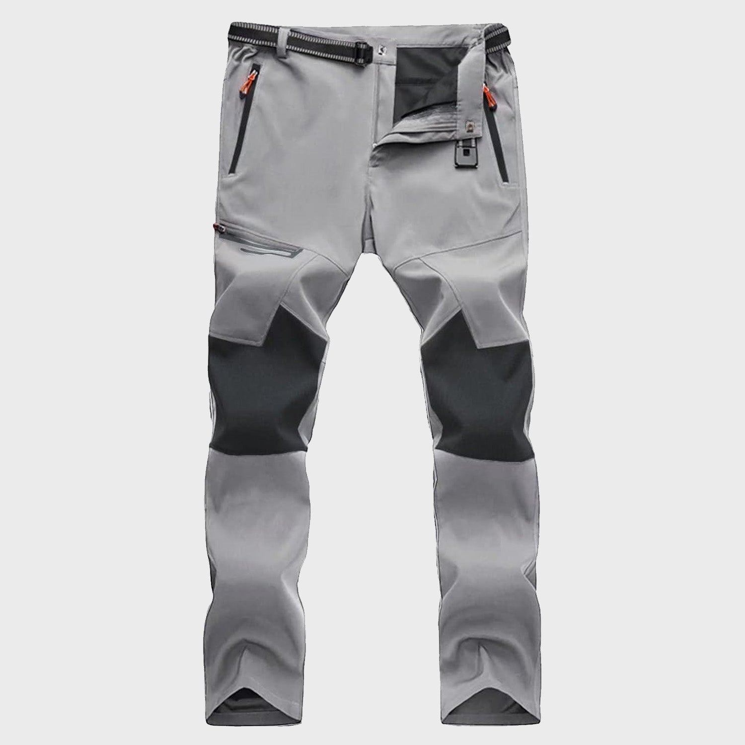 Men's Tactical Trekking Pants - Ripstop Hiking with Zipper Pockets