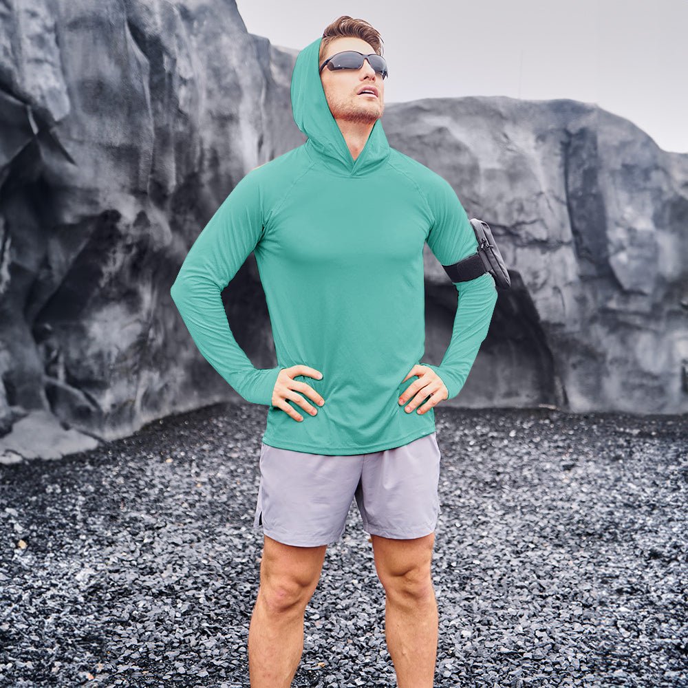 Men's UPF 50+ Hooded Fishing Shirts | Sun Protection