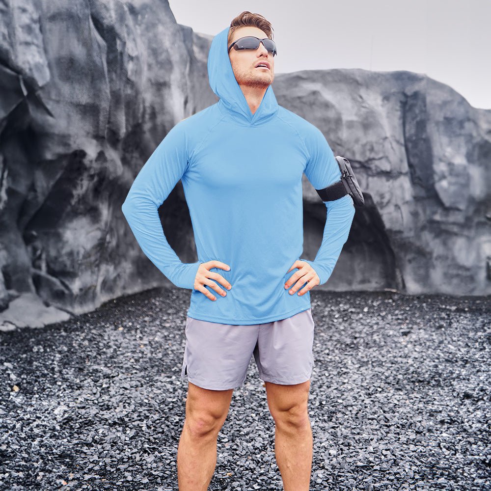 Men's UPF 50+ Hooded Fishing Shirts | Sun Protection