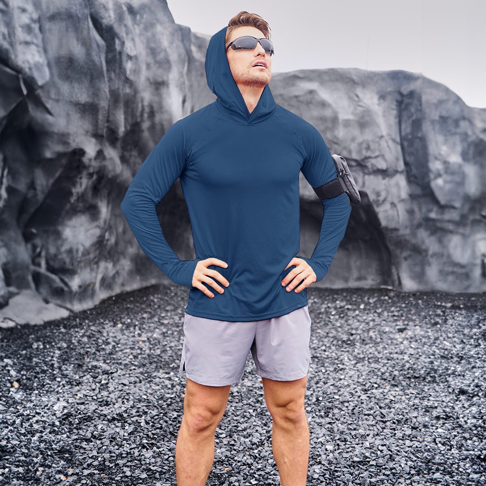 Men's UPF 50+ Hooded Fishing Shirts | Sun Protection