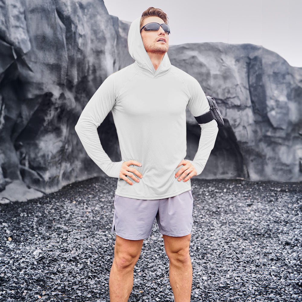 Men's UPF 50+ Hooded Fishing Shirts | Sun Protection