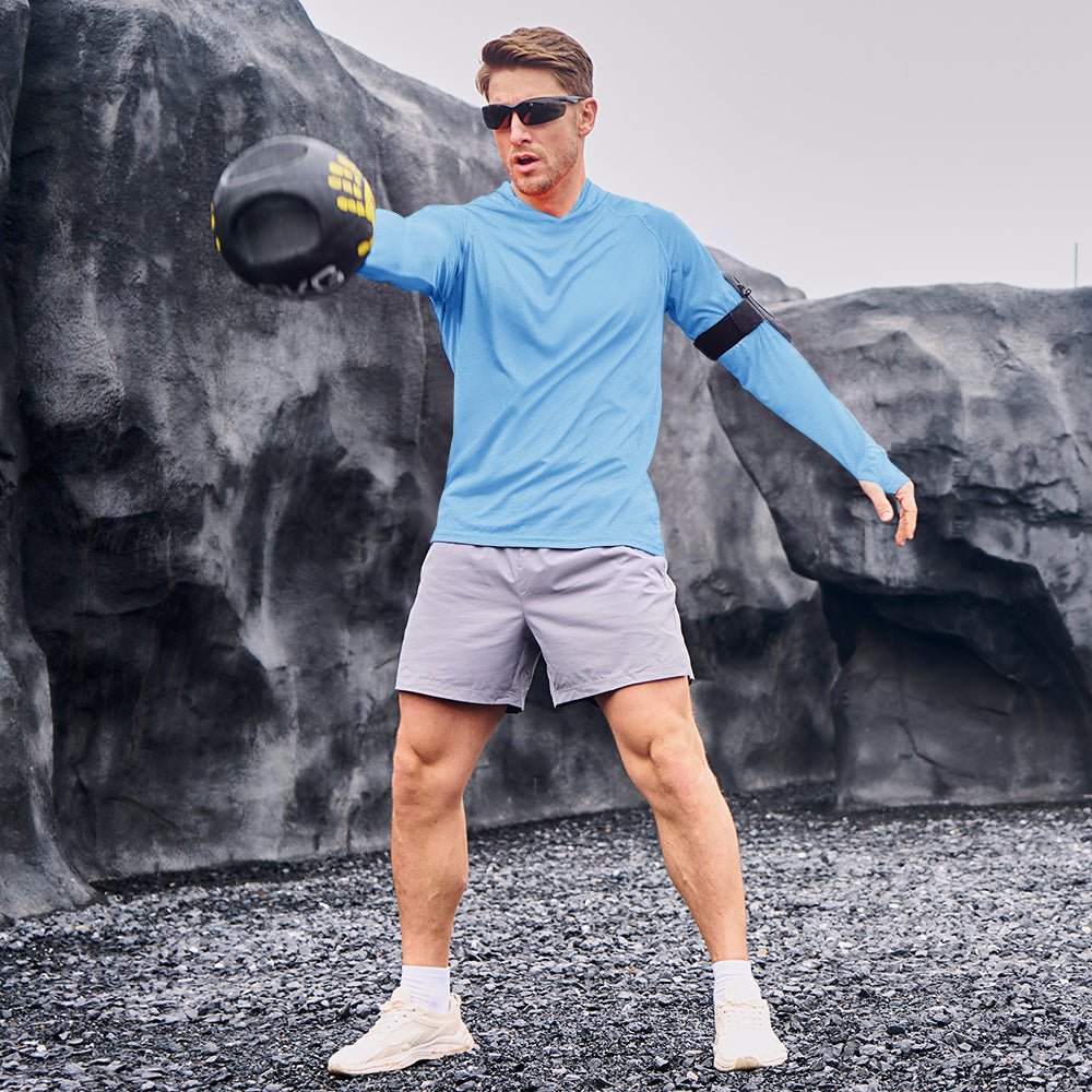 Men's UPF 50+ Hooded Fishing Shirts | Sun Protection