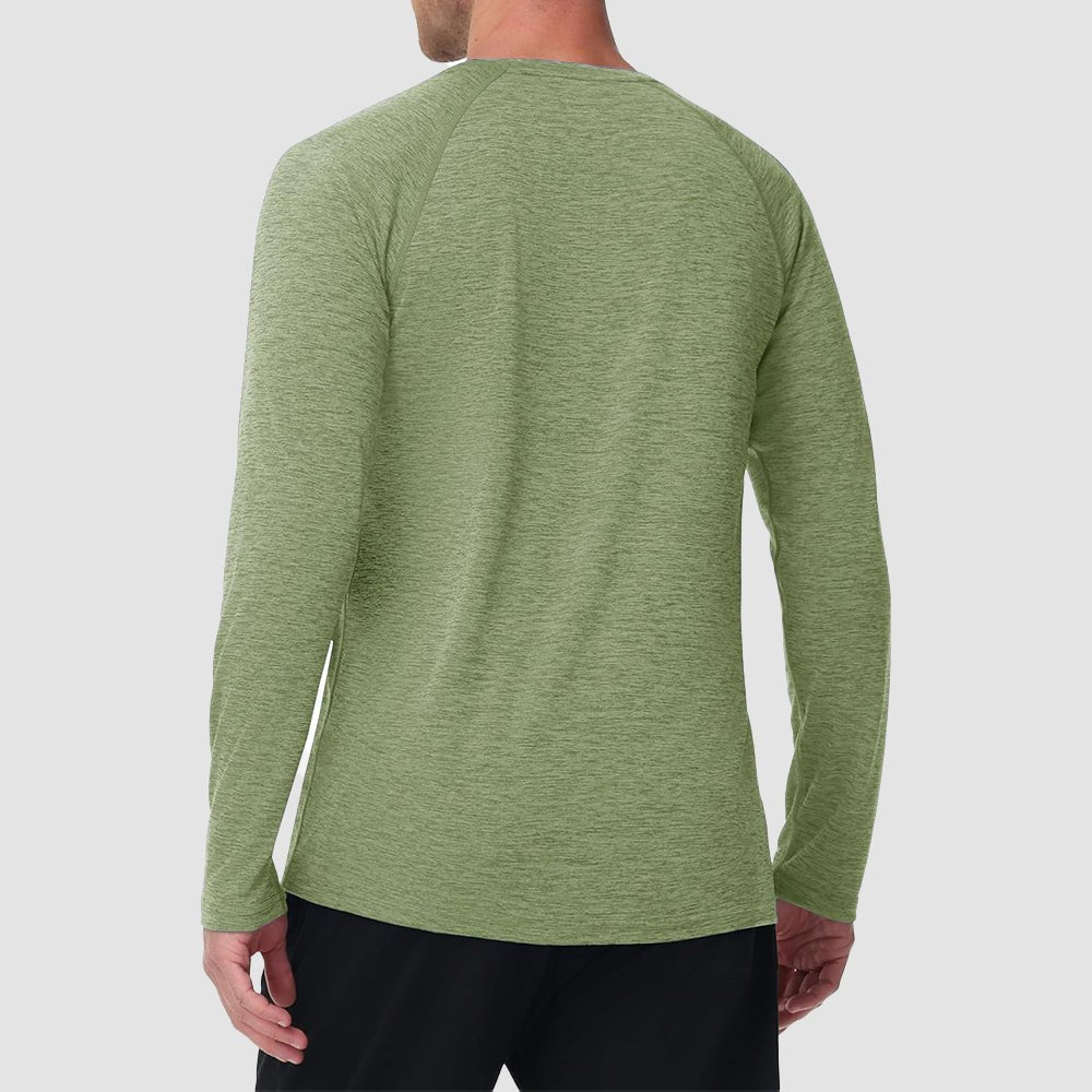 Men's UPF 50+ Long Sleeve Shirt Dry Fit for Fishing & Hiking