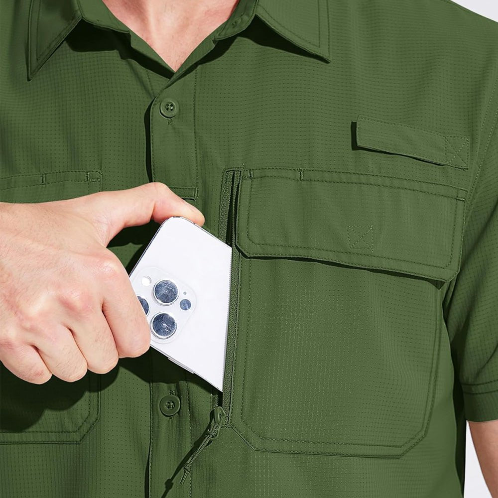 Men's UPF 50+ Quick Dry Fishing Shirt