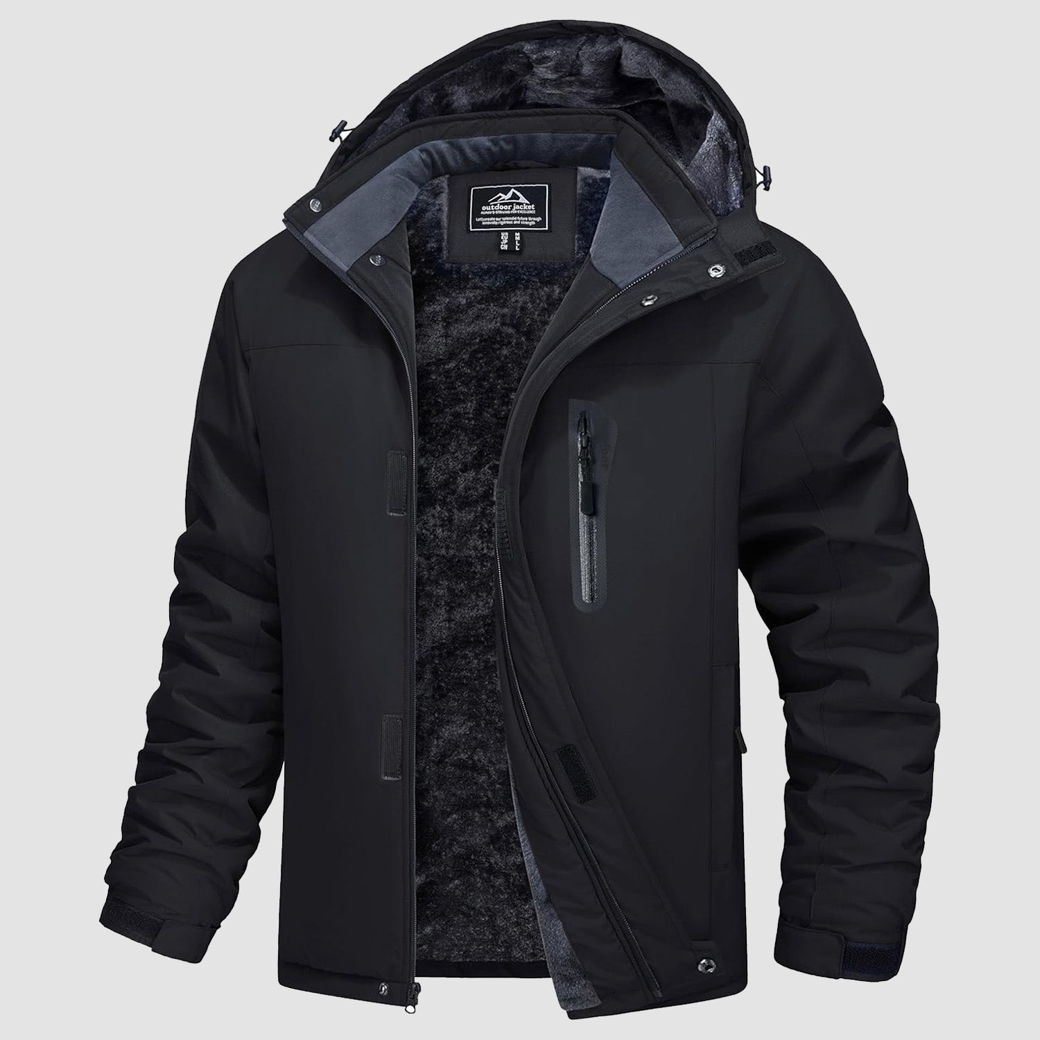 Men's Winter Coat, Water-Resistant Ski & Snow Jacket with Hood