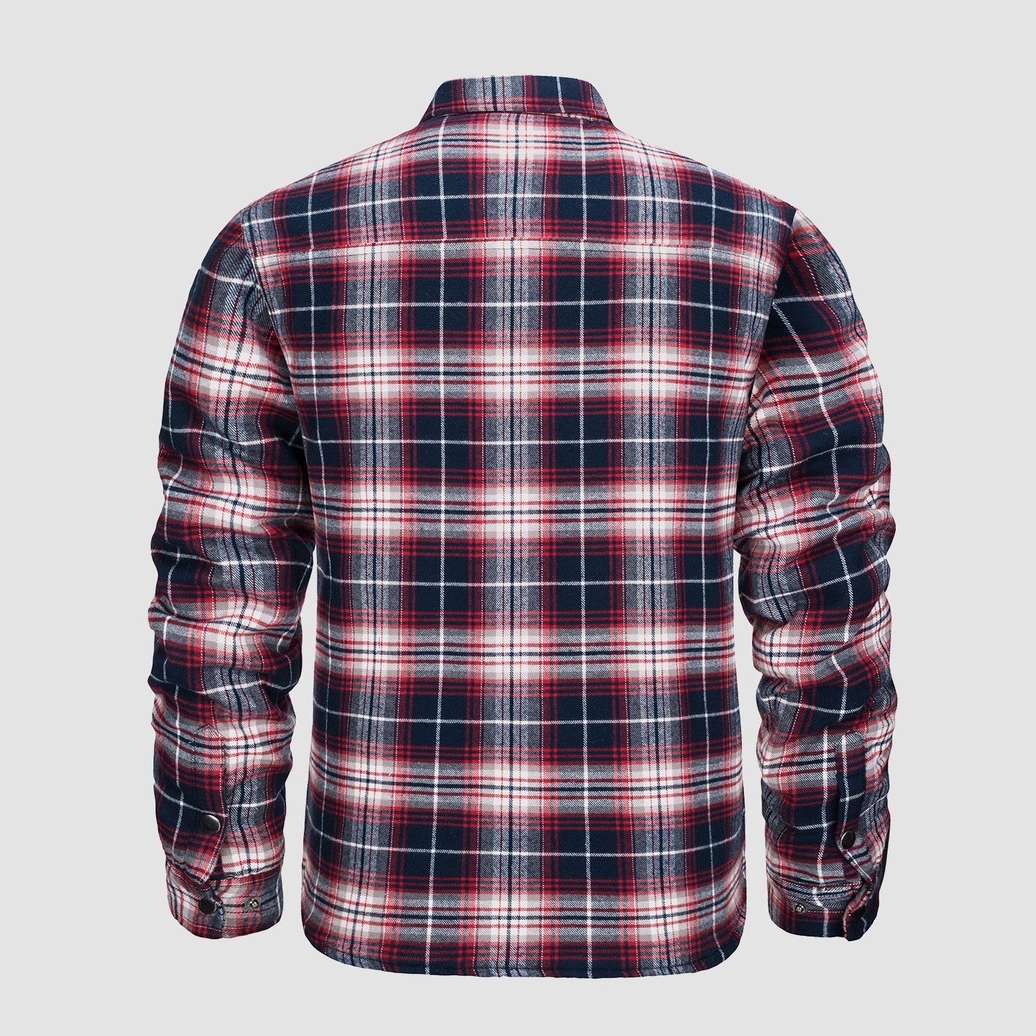 Men's Quilted Flannel Jacket - Warm Winter Padded Shirt