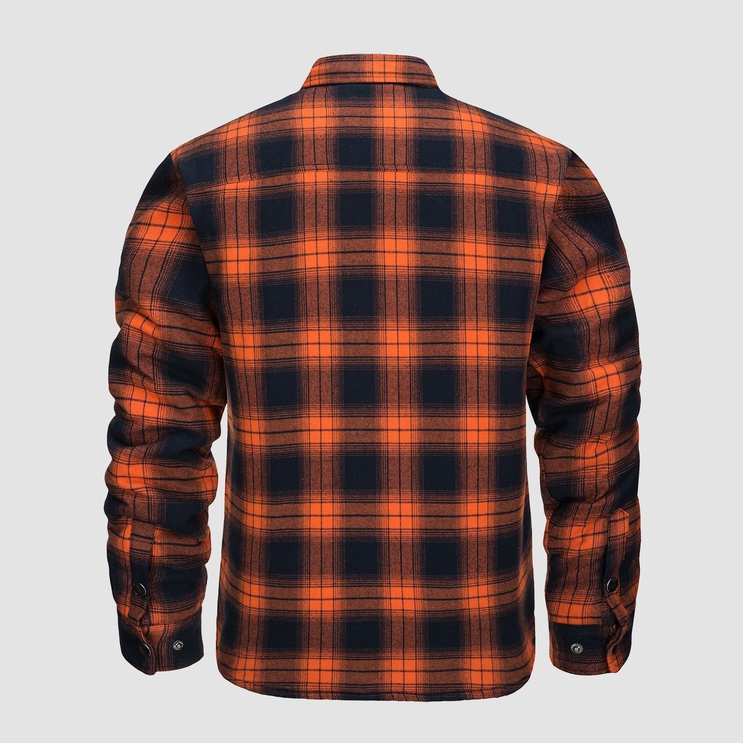 Men's Quilted Flannel Jacket - Warm Winter Padded Shirt