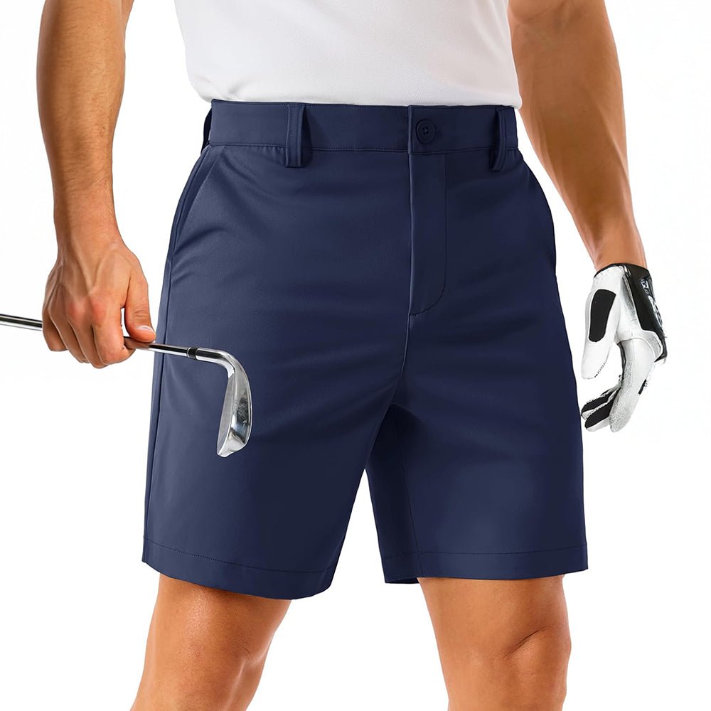 【New In】Men's Lightweight Stretch Quick Dry Golf Shorts with 6 Pockets