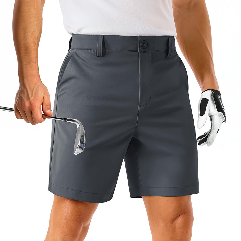 【New In】Men's Lightweight Stretch Quick Dry Golf Shorts with 6 Pockets