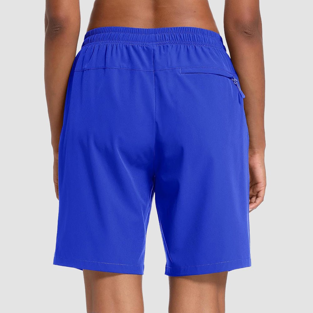 【New In】 Women’s 8 Inch Water‑Resistant Hiking Golf Shorts 3 Zipper Pockets