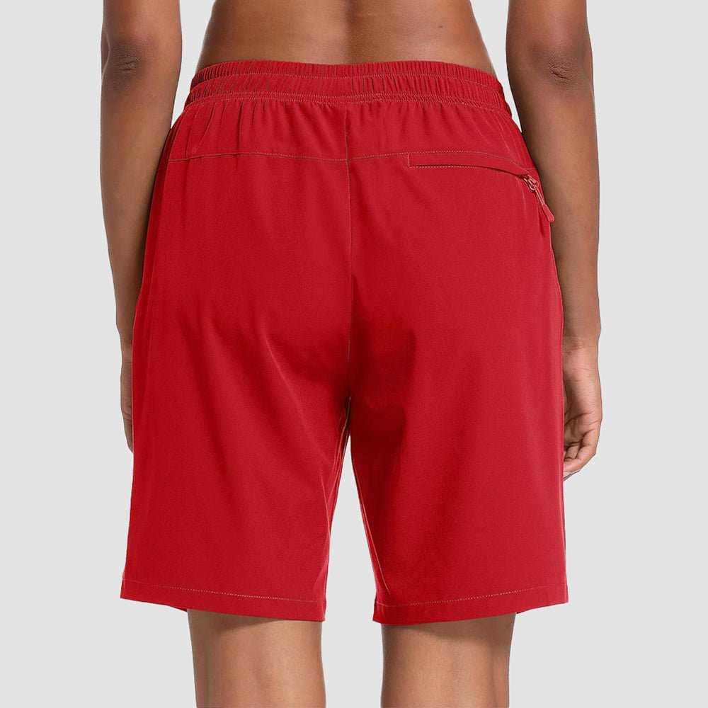 【New In】 Women’s 8 Inch Water‑Resistant Hiking Golf Shorts 3 Zipper Pockets