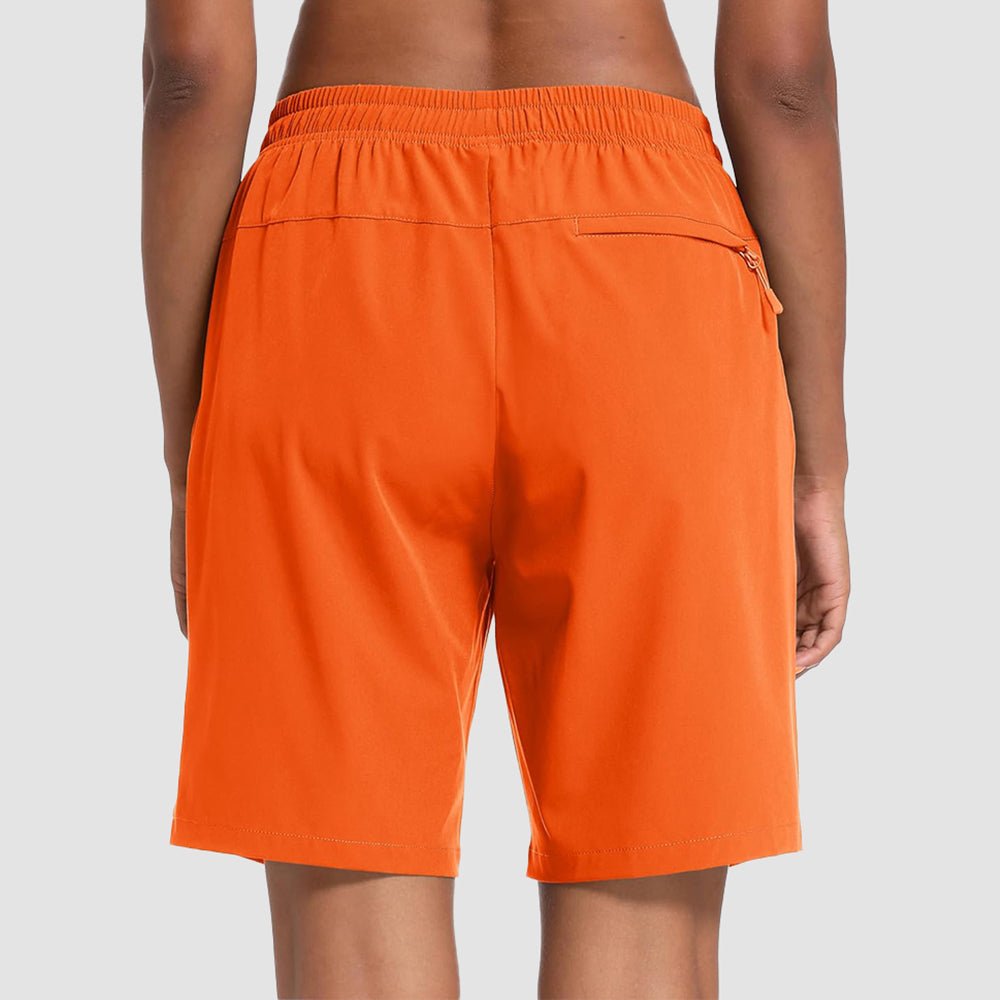 【New In】 Women’s 8 Inch Water‑Resistant Hiking Golf Shorts 3 Zipper Pockets