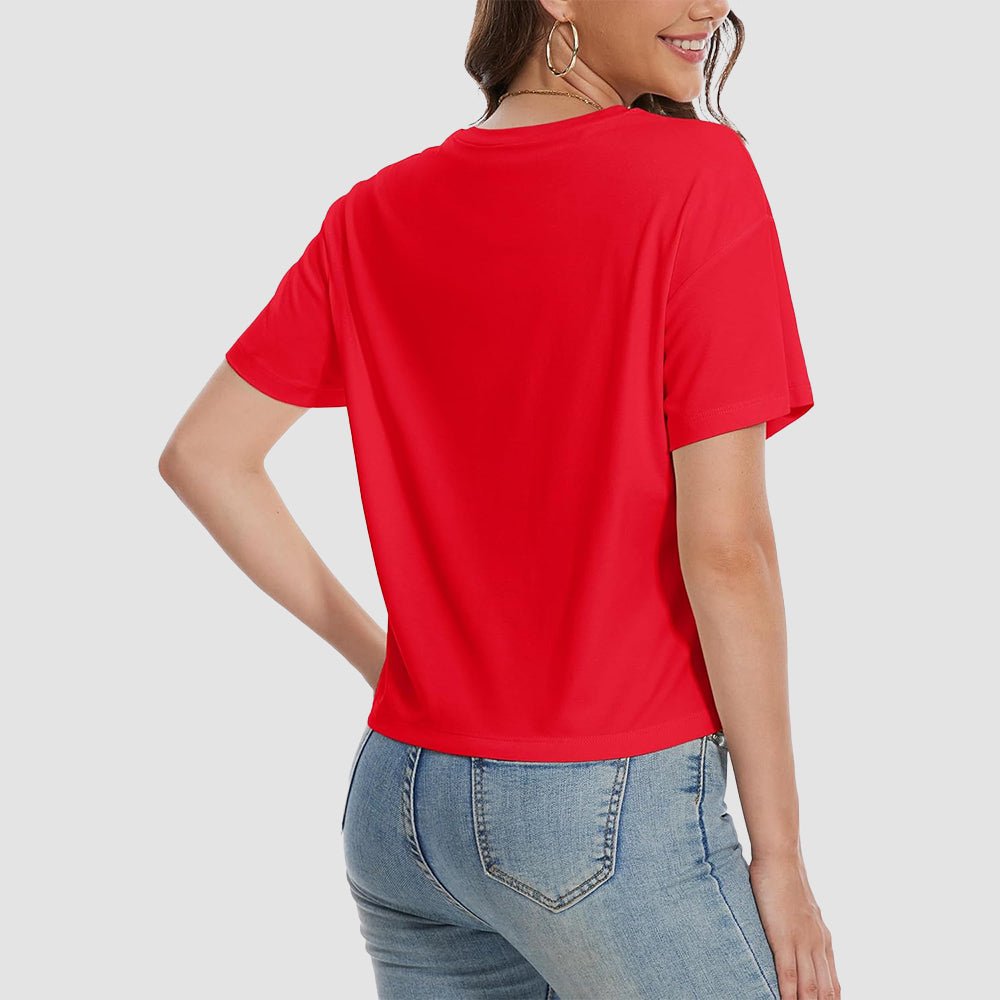 【New In】Women's Cotton UPF 50+ Summer Crop Top T-Shirt