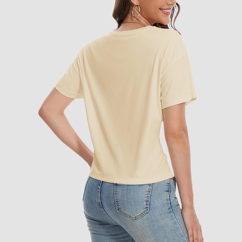 【New In】Women's Cotton UPF 50+ Summer Crop Top T-Shirt