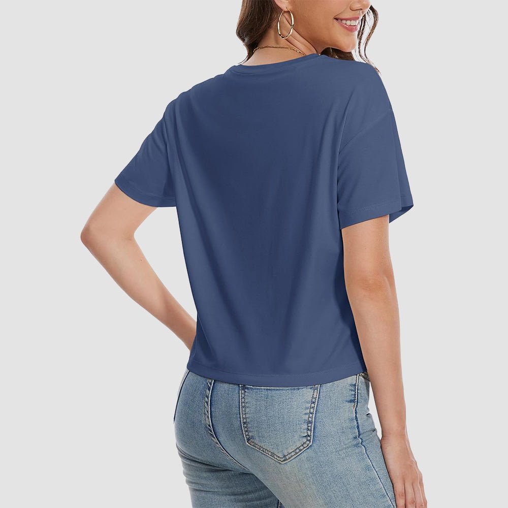 【New In】Women's Cotton UPF 50+ Summer Crop Top T-Shirt