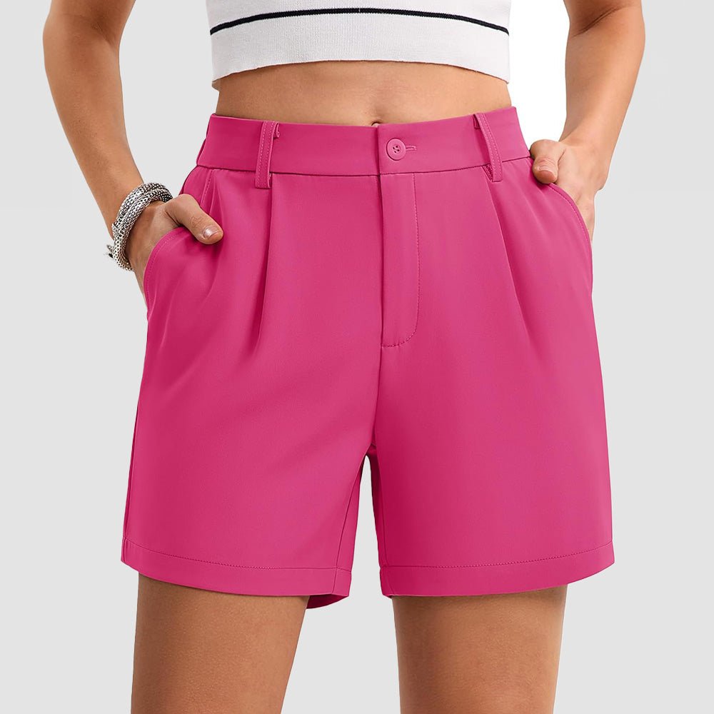 Women's Tailored Summer Shorts with Pockets