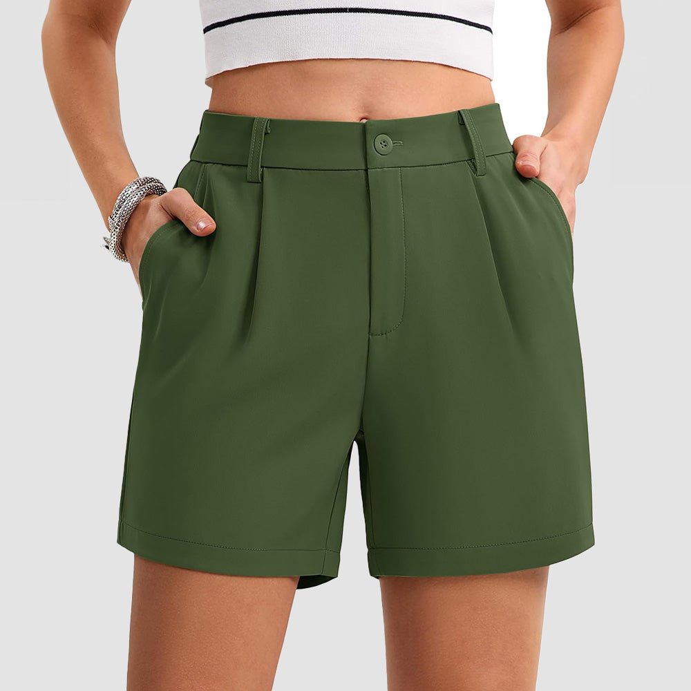 Women's Tailored Summer Shorts with Pockets