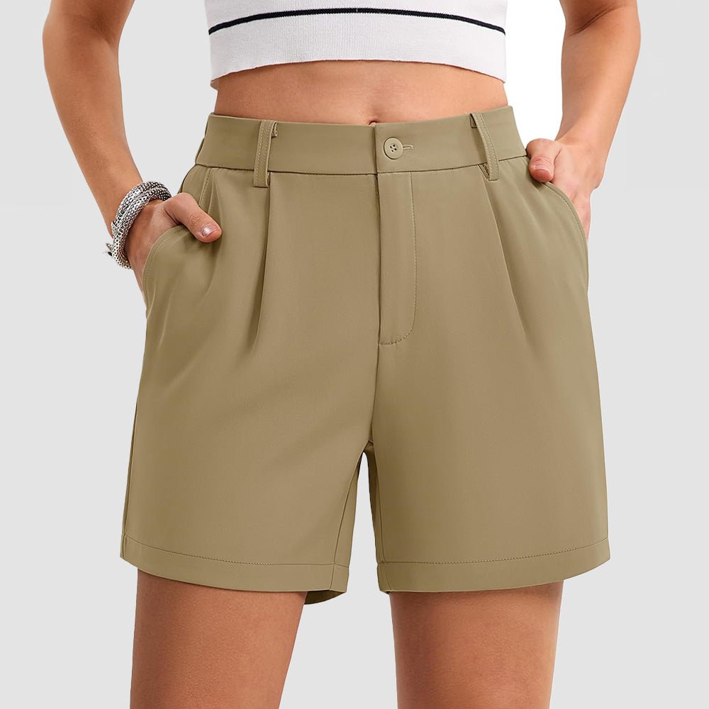 Women's Tailored Summer Shorts with Pockets