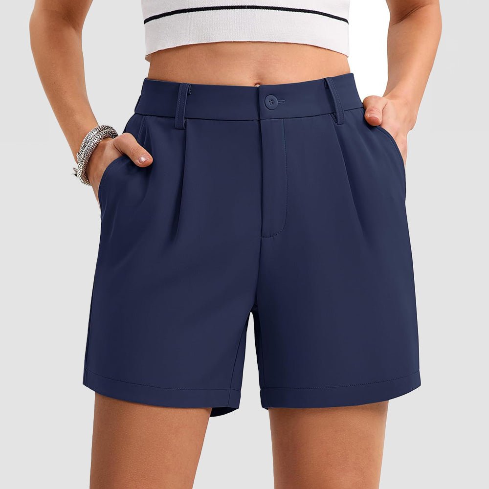 Women's Tailored Summer Shorts with Pockets