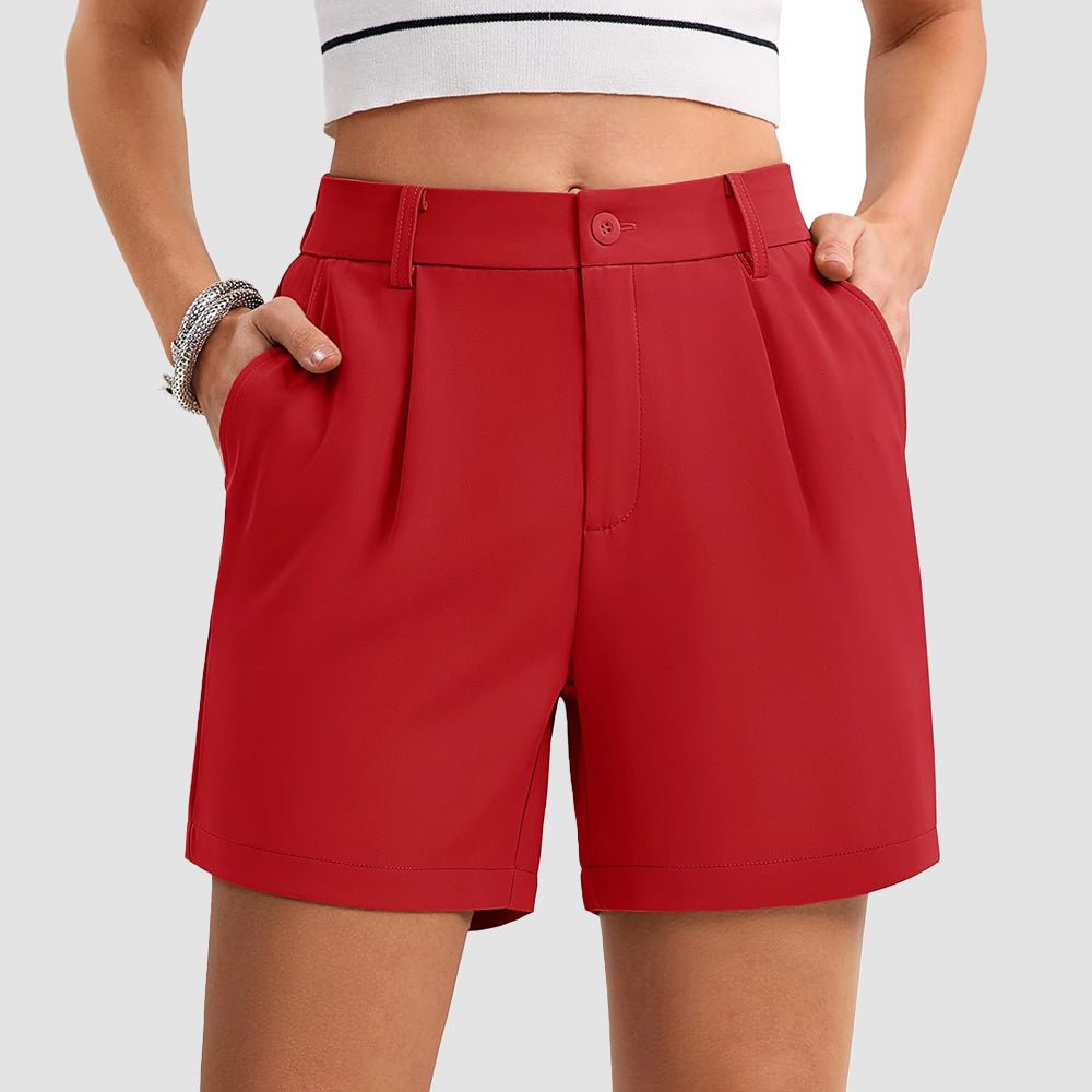 Women's Tailored Summer Shorts with Pockets