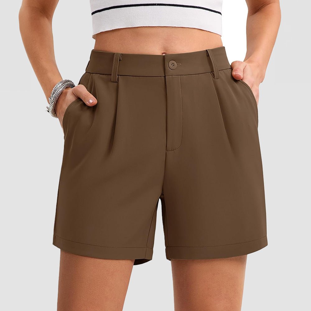 Women's Tailored Summer Shorts with Pockets
