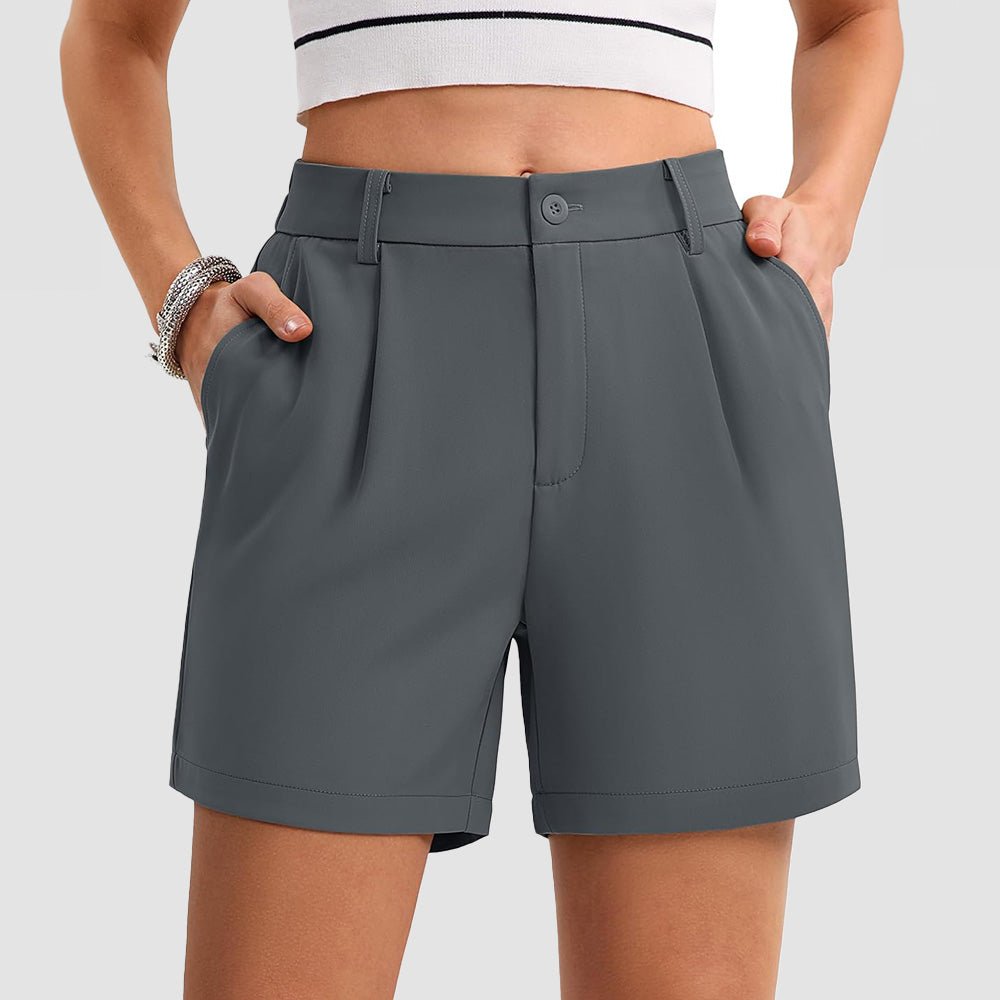Women's Tailored Summer Shorts with Pockets
