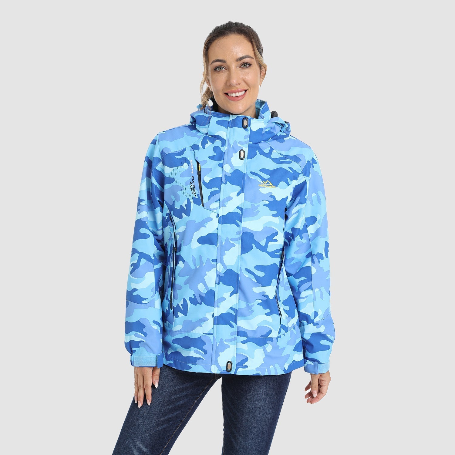 Women's 3-in-1 Waterproof Ski Jacket with Fleece Liner